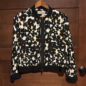 Floral Print Bomber Jacket